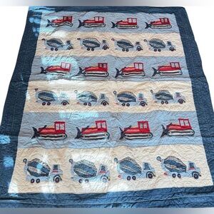 Pottery Barn Construction Quilt Boys Baby